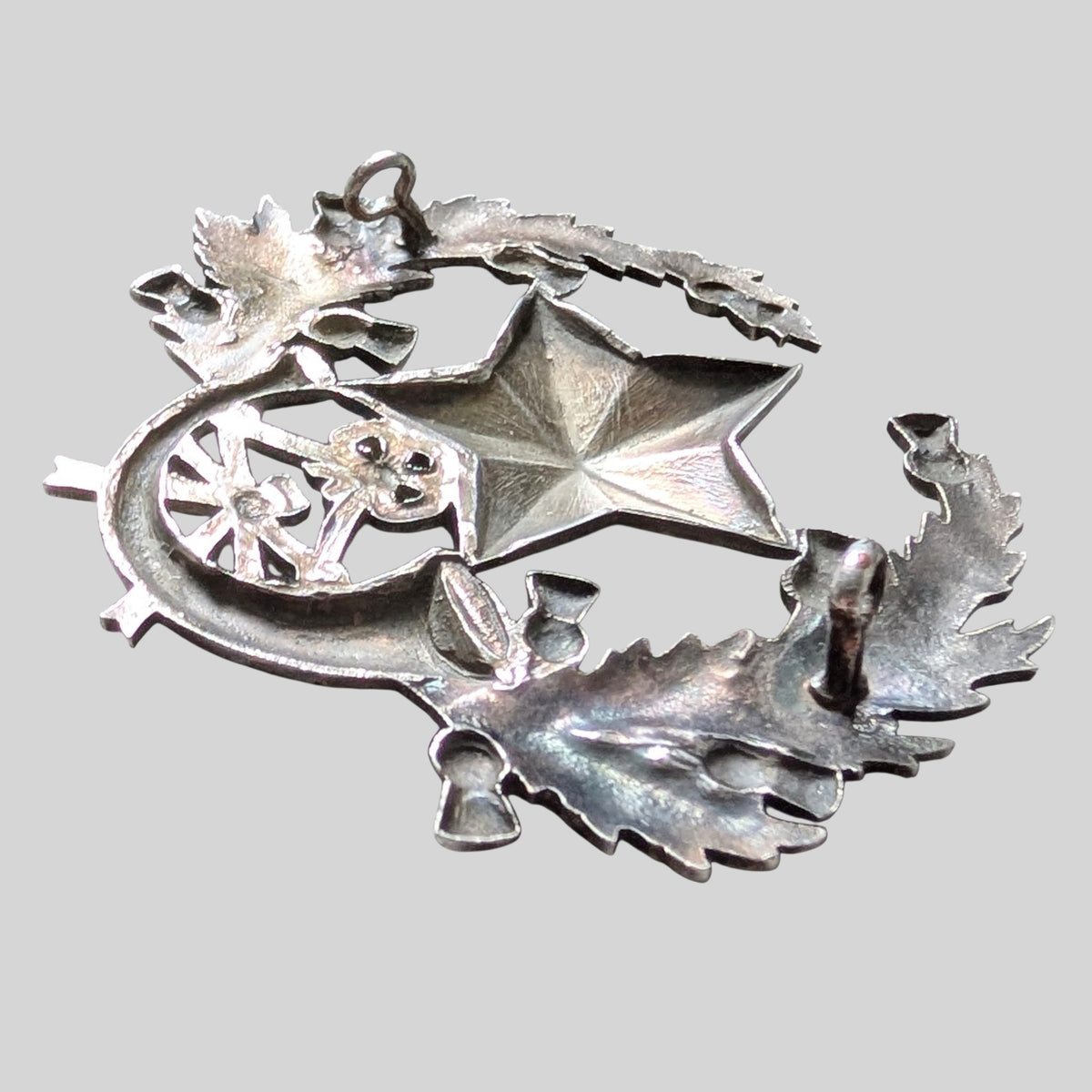Cameronians (Scottish Rifles) NCOs Large Silver Plated Glengarry Badge