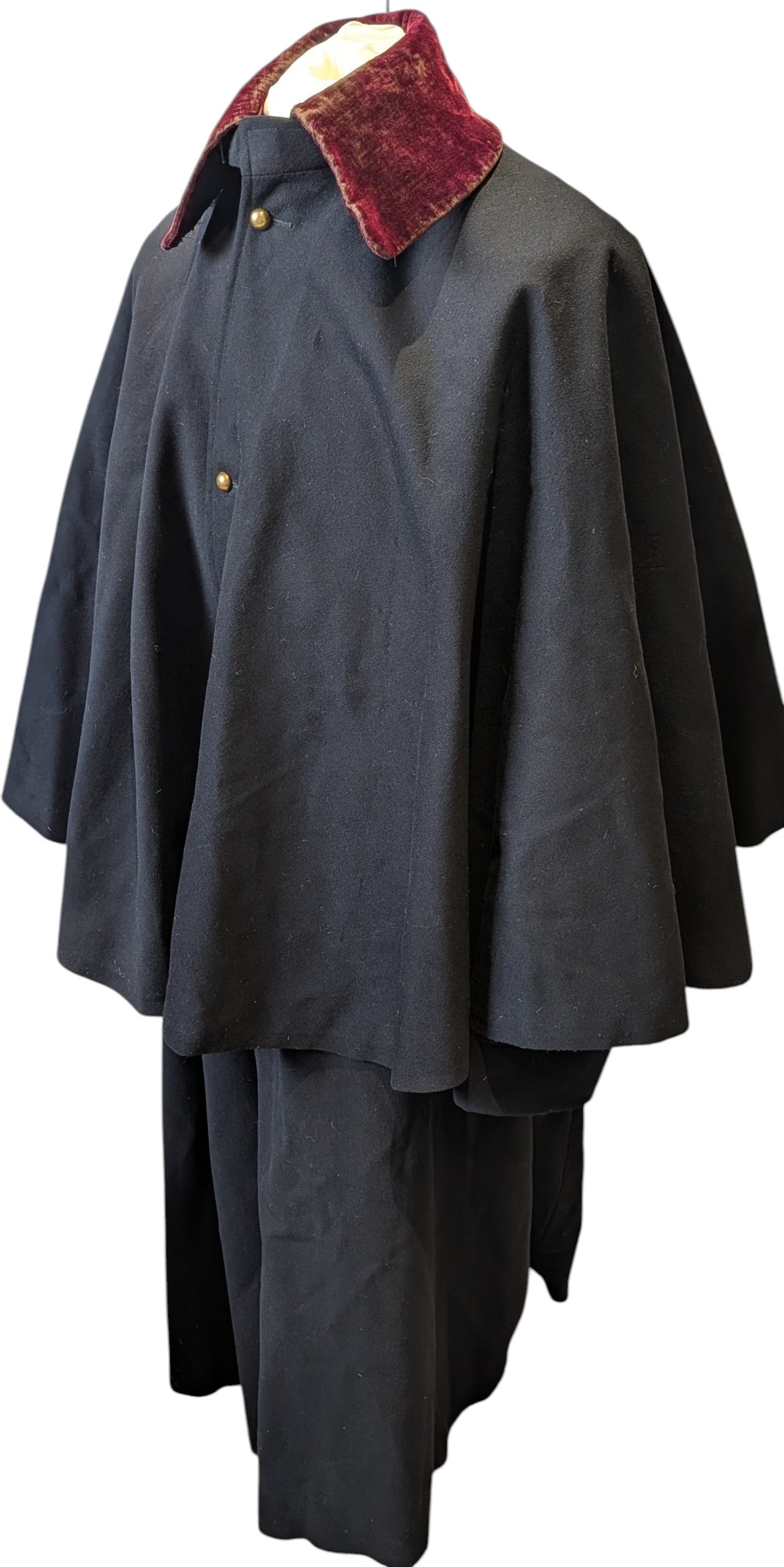 Rare Edwardian 11th Hussars Officers Cloak & Cape To C H G Mulholland DSO OBE
