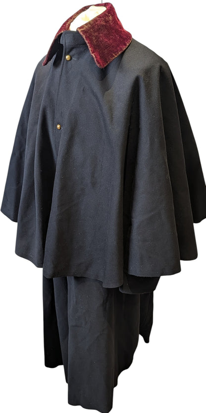 Rare Edwardian 11th Hussars Officers Cloak & Cape To C H G Mulholland DSO OBE
