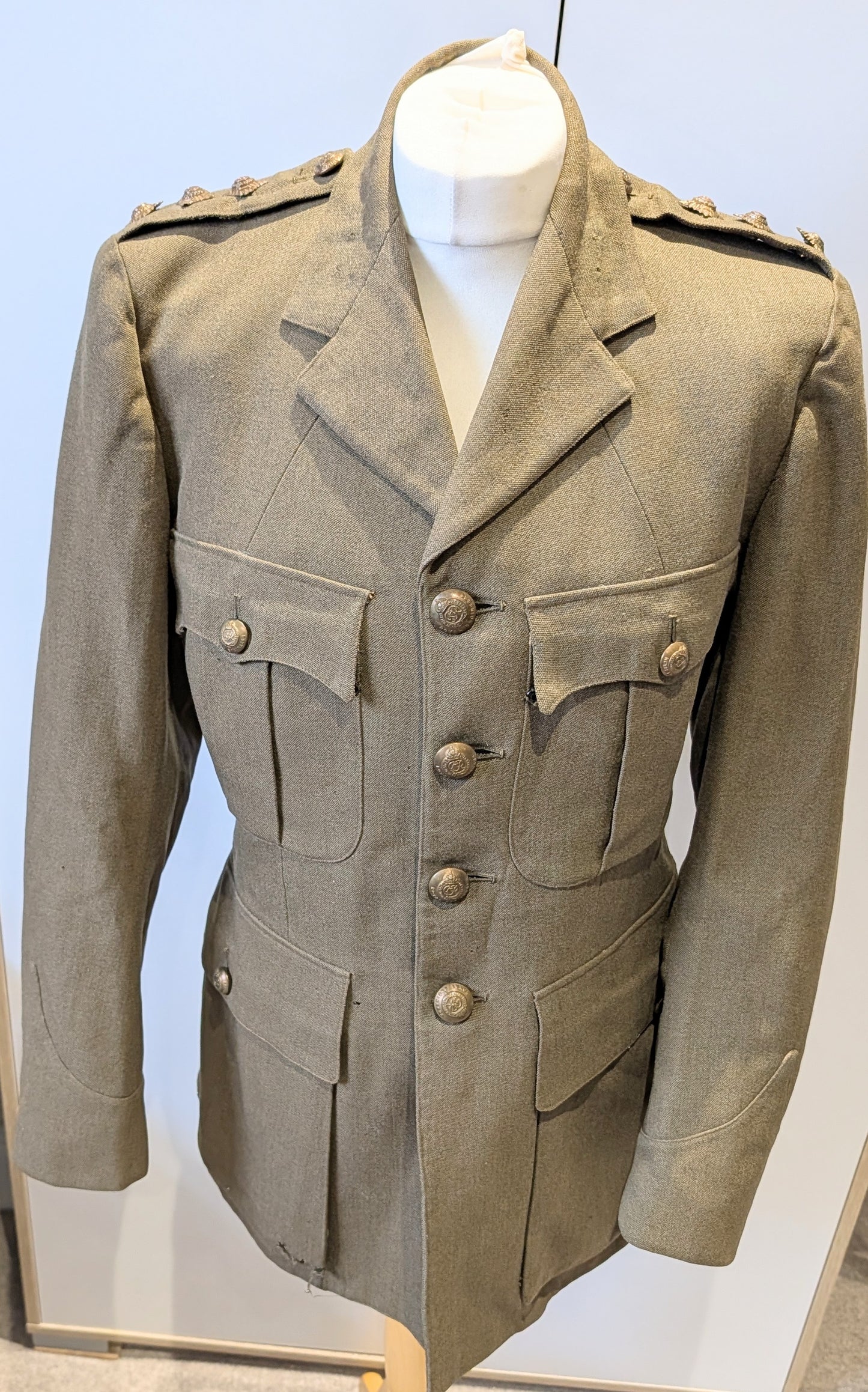WW2 Royal Engineers Captain's Uniform Service Jacket 1941 Named