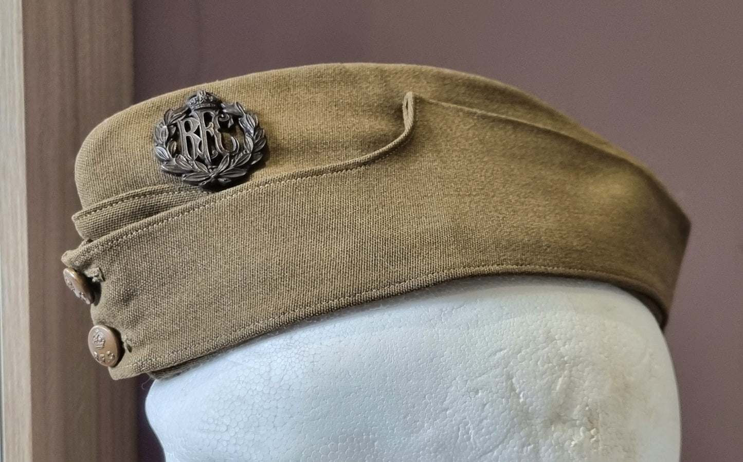 SOLD! Fantastic Rare WW1 Royal Flying Corps RFC Officers Side Cap Sidecap