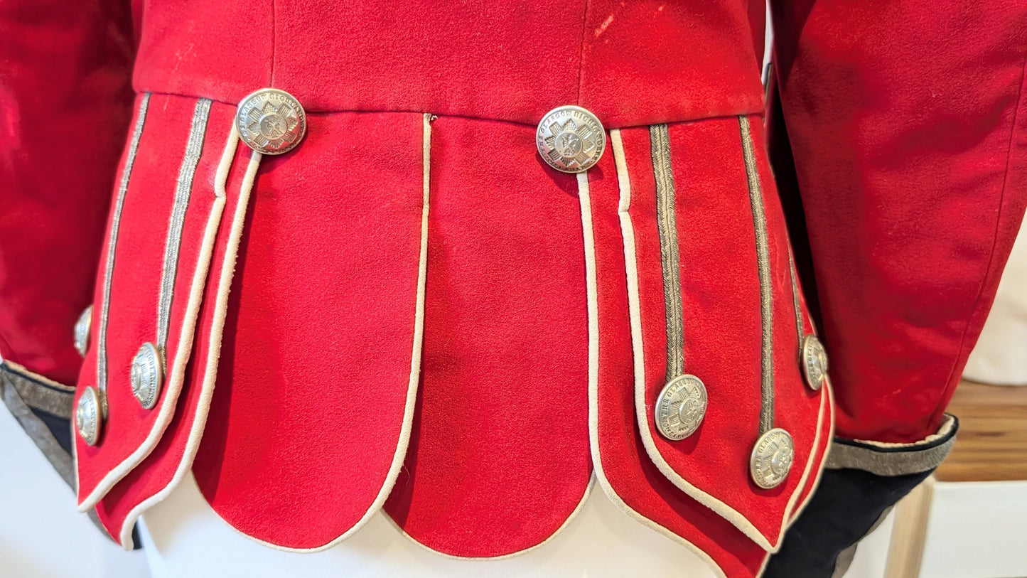 Victorian 10th Lanarkshire Glasgow Highlanders Officer's Doublet 1881