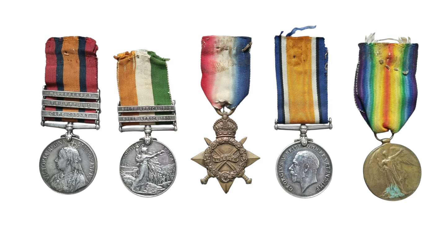 Boer War & WW1 British Army Medal Group to Sergeant Walter Ashton - 1st Manchester Regiment