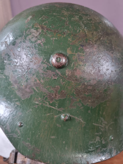 Post War Reused WW2 Bulgarian M36 Type C Helmet