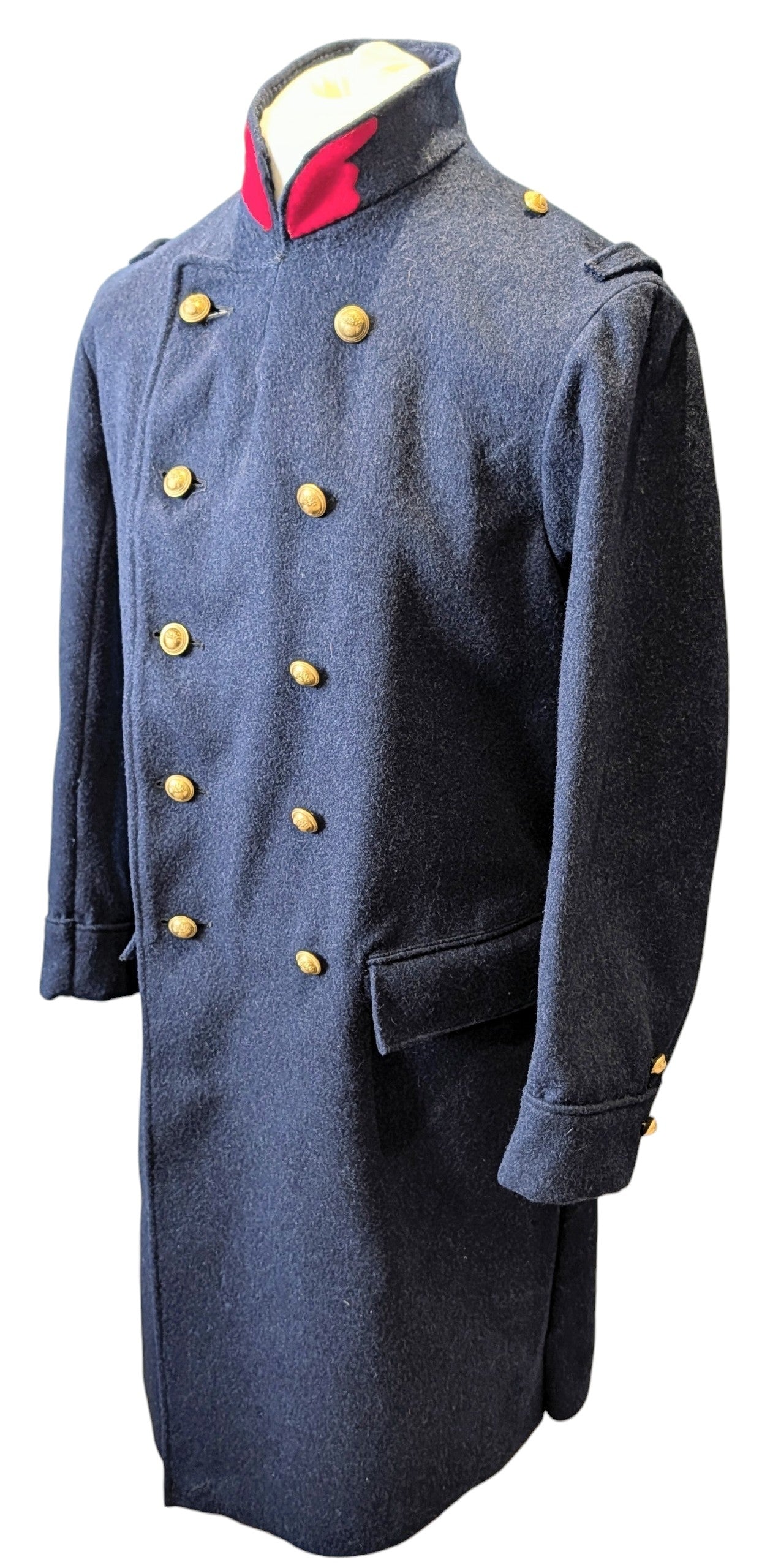 WW2 1940 Dated French Army Infantry Dark Blue Greatcoat Unissued