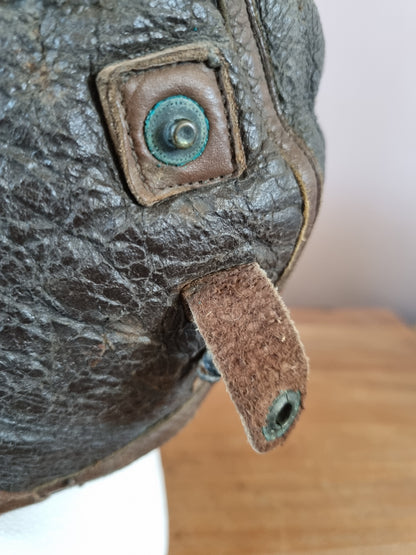 WW2 US Army Air Corps B-6 Leather Flying Helmet