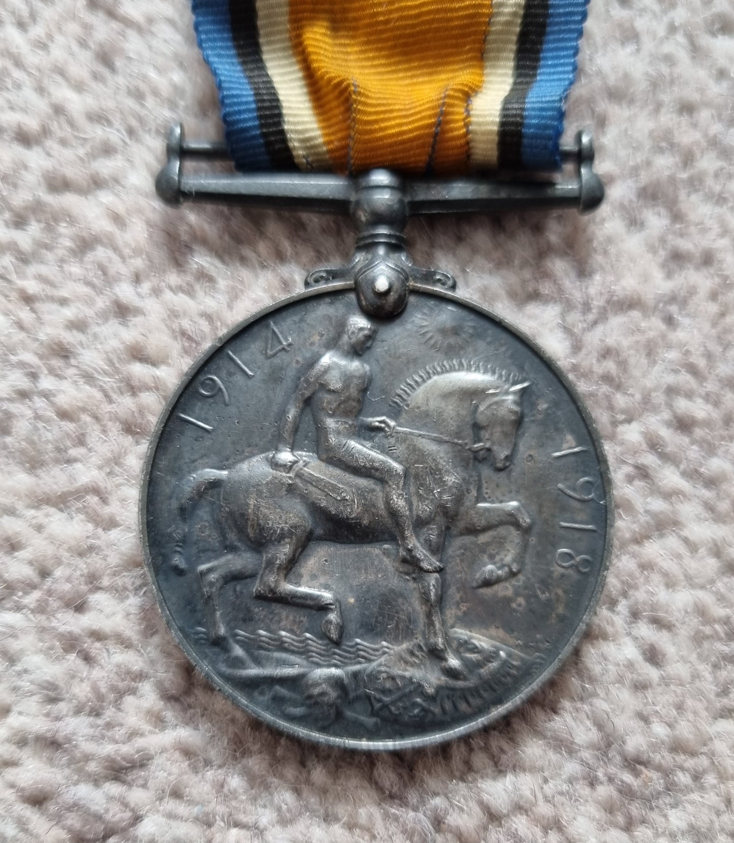 SOLD! WW1 British Medal Trio to George Deakin, 355 Siege Battery, Royal Garrison Artillery, Demoted at Own Request