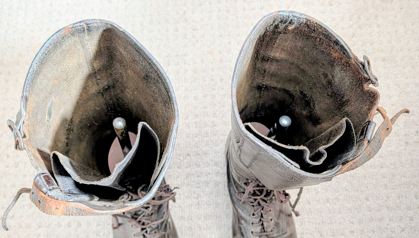 WW1 British officer's  Private Purchase Leather Hobnailed Trench Boots
