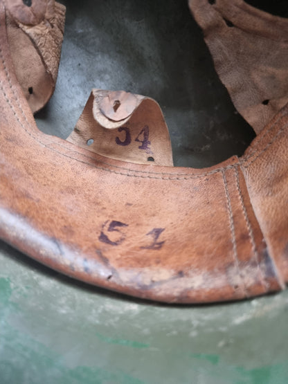 Post War Reused WW2 Bulgarian M36 Type C Helmet