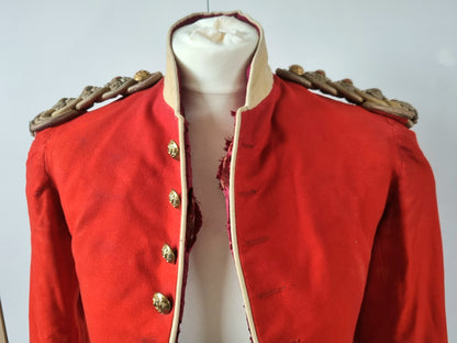 SOLD! Boer War Pre WW1 Highland Light Infantry HLI Captain's Scarlet Mess Dress Jacket Named
