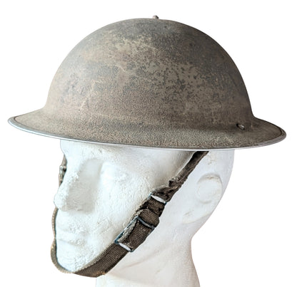 Early WW2 Dunkirk Era British Army Brodie Combat Helmet Dated 1938/9