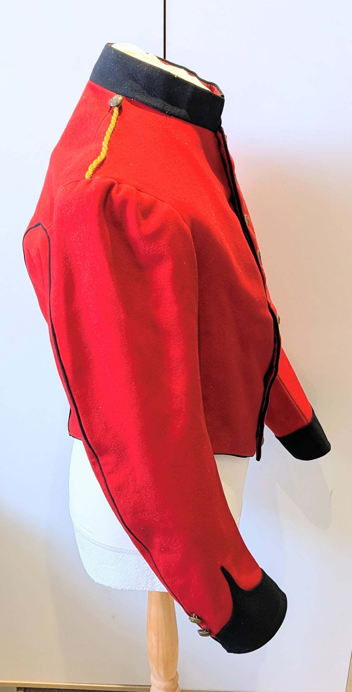 SOLD! Rare Victorian British Army 16th Lancers Scarlet Wool Stable Jacket