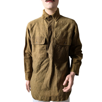 WW1 M1916 US Army Sergeant's Pullover Green Wool Shirt