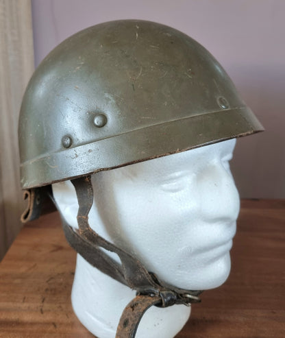 Rare French M51 Tank Armoured Car Radioman’s Radio-Char Helmet