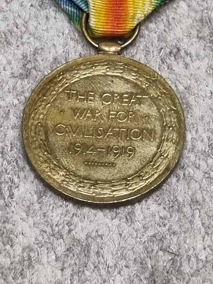 SOLD! WW1/WW2 Nimy Bridge British Army 1914 Mons Star and Clasp Medal Group to Private Mark Huckle - 4th Royal Fusiliers BEF