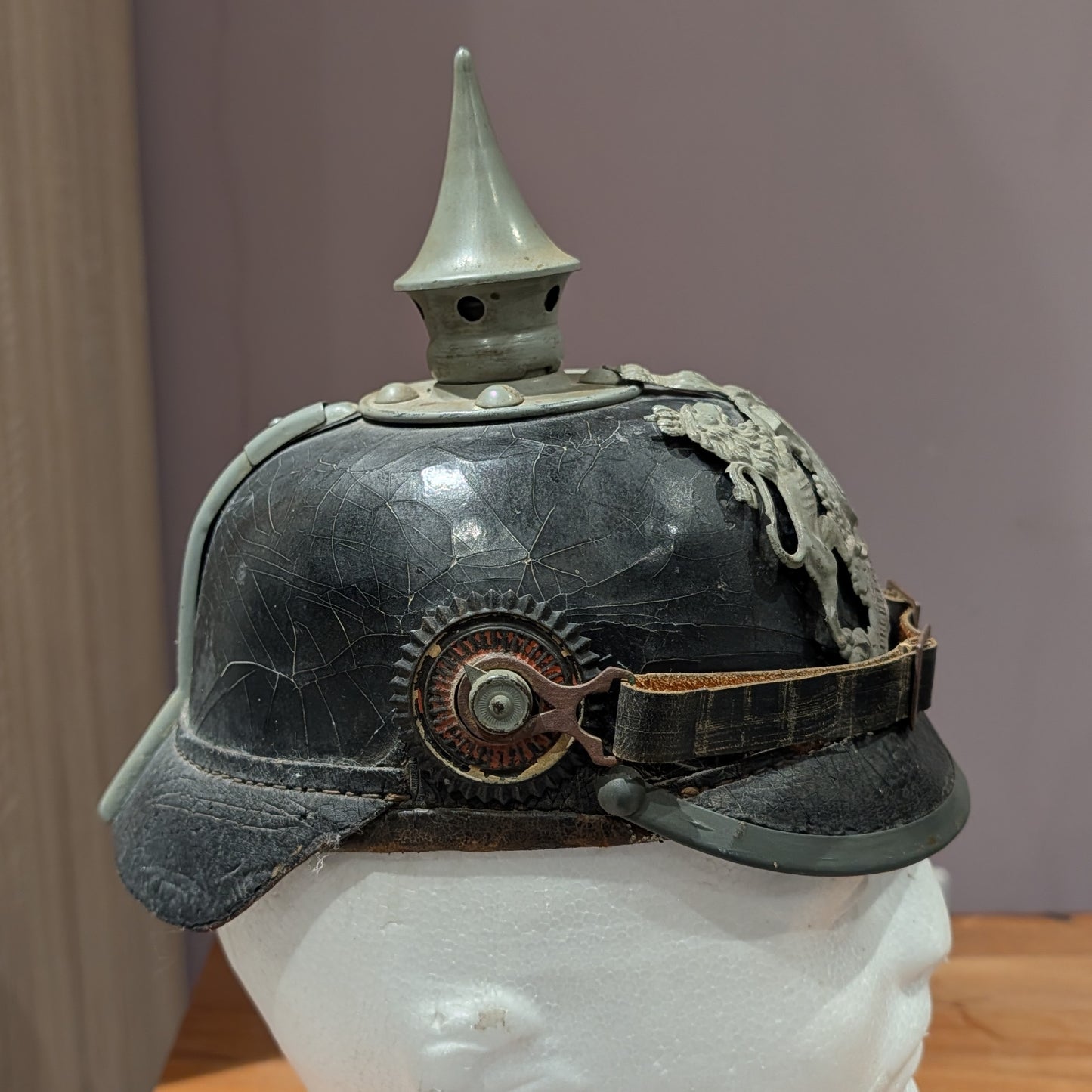M1895 WW1 German Army Wurtemberg Enlisted man's Pickelhaube Helmet
