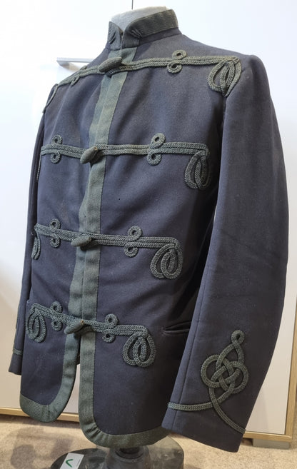 SOLD! Late Victorian / Early Edwardian Blue Wool Frogged Jacket Patrol Jacket
