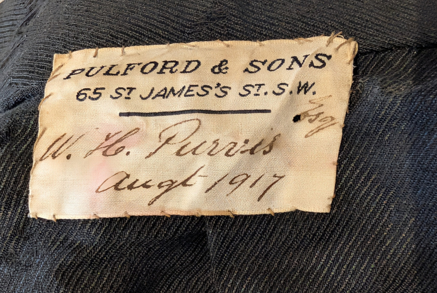 WW1 1917 Captain's Rifle Brigade No.1 Dark Green Jacket Named