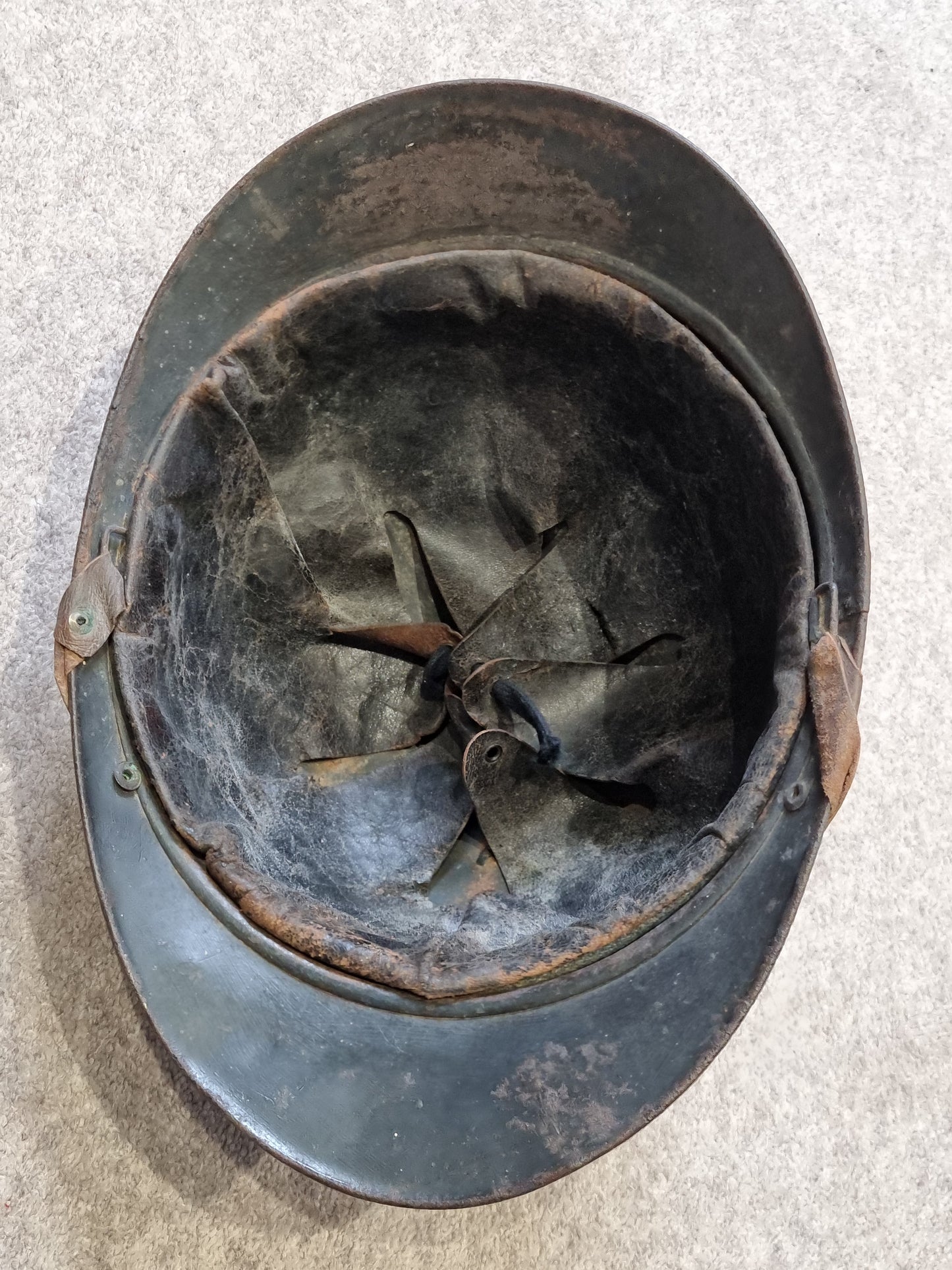 SOLD! WW1 French Infantry M15 ‘Adrian’ Helmet with Veterans Plate