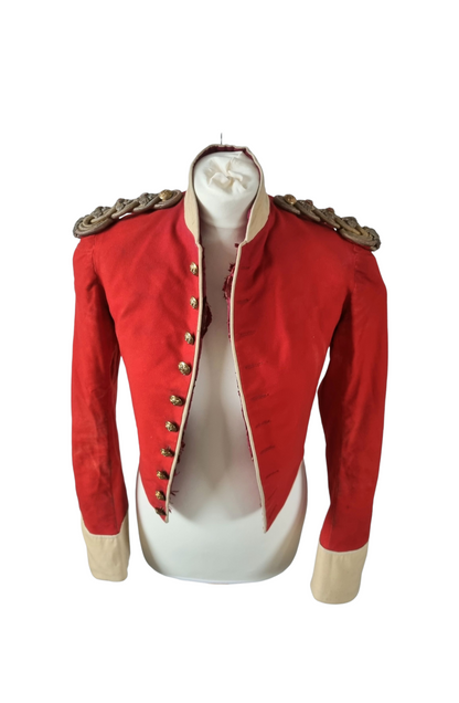 SOLD! Boer War Pre WW1 Highland Light Infantry HLI Captain's Scarlet Mess Dress Jacket Named