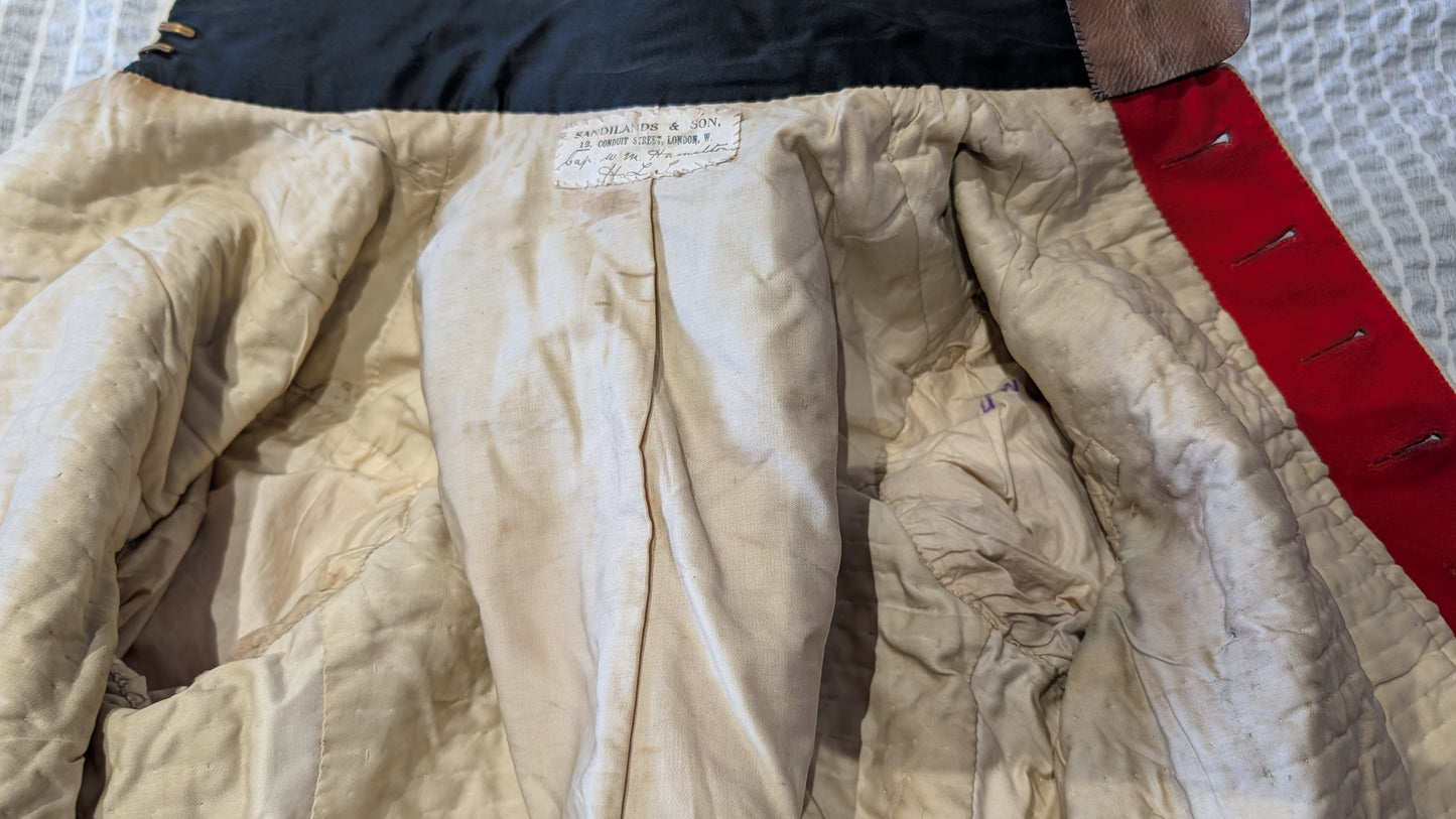 Pre WW1 Highland Light Infantry HLI Captain's Scarlet Mess Dress Jacket