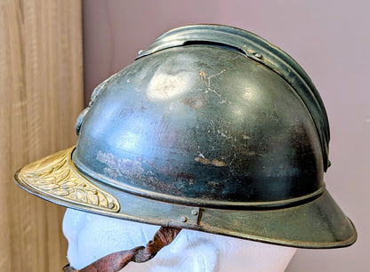 WW1 French Infantry M15 ‘Adrian’ Helmet With Veterans Plate