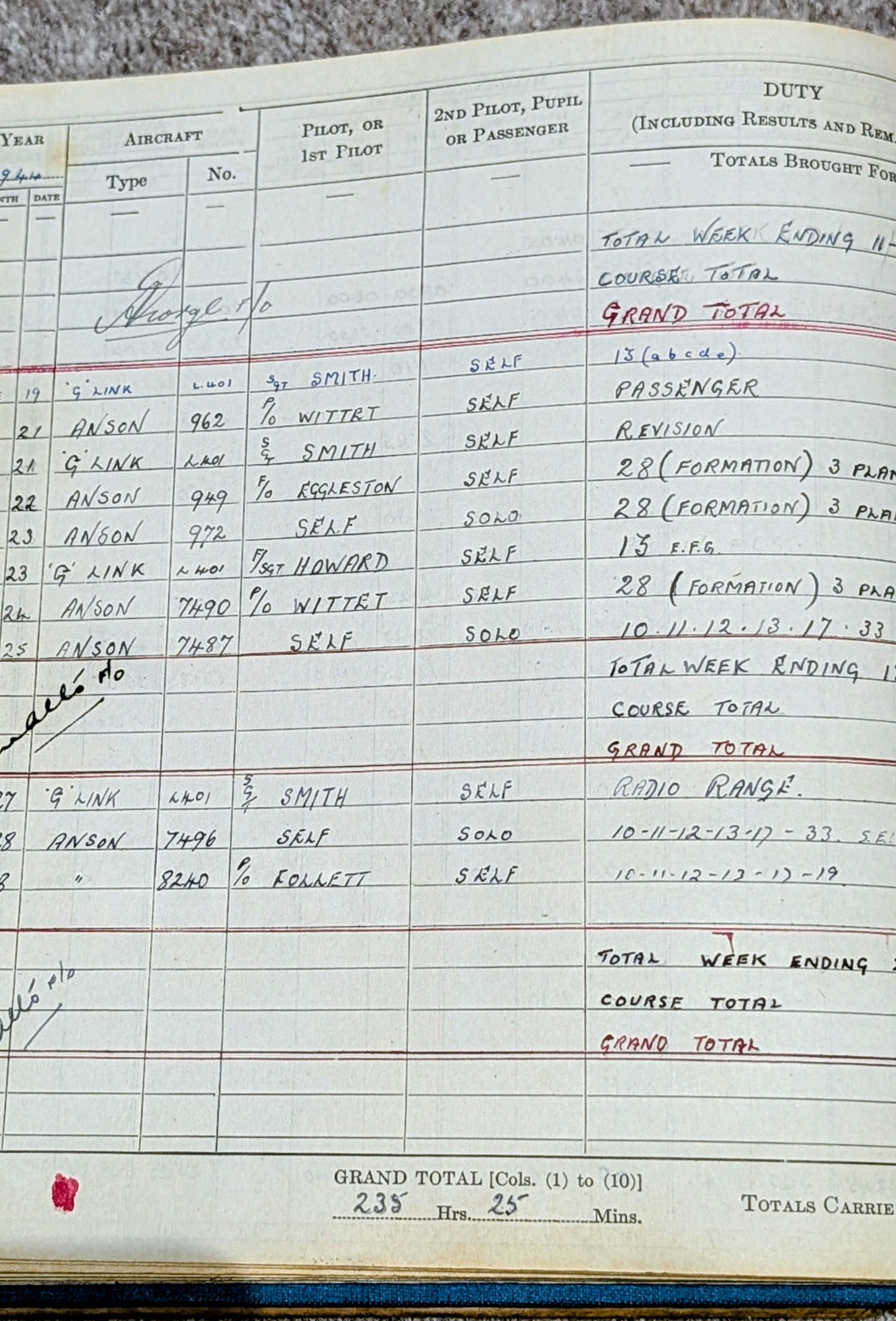 SOLD! WW2 RCAF Flying Log Book E  W Burchett With 2 Of His Photo Albums