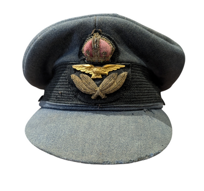 SOLD! WW2 RAF Officers Peaked Visor Cap