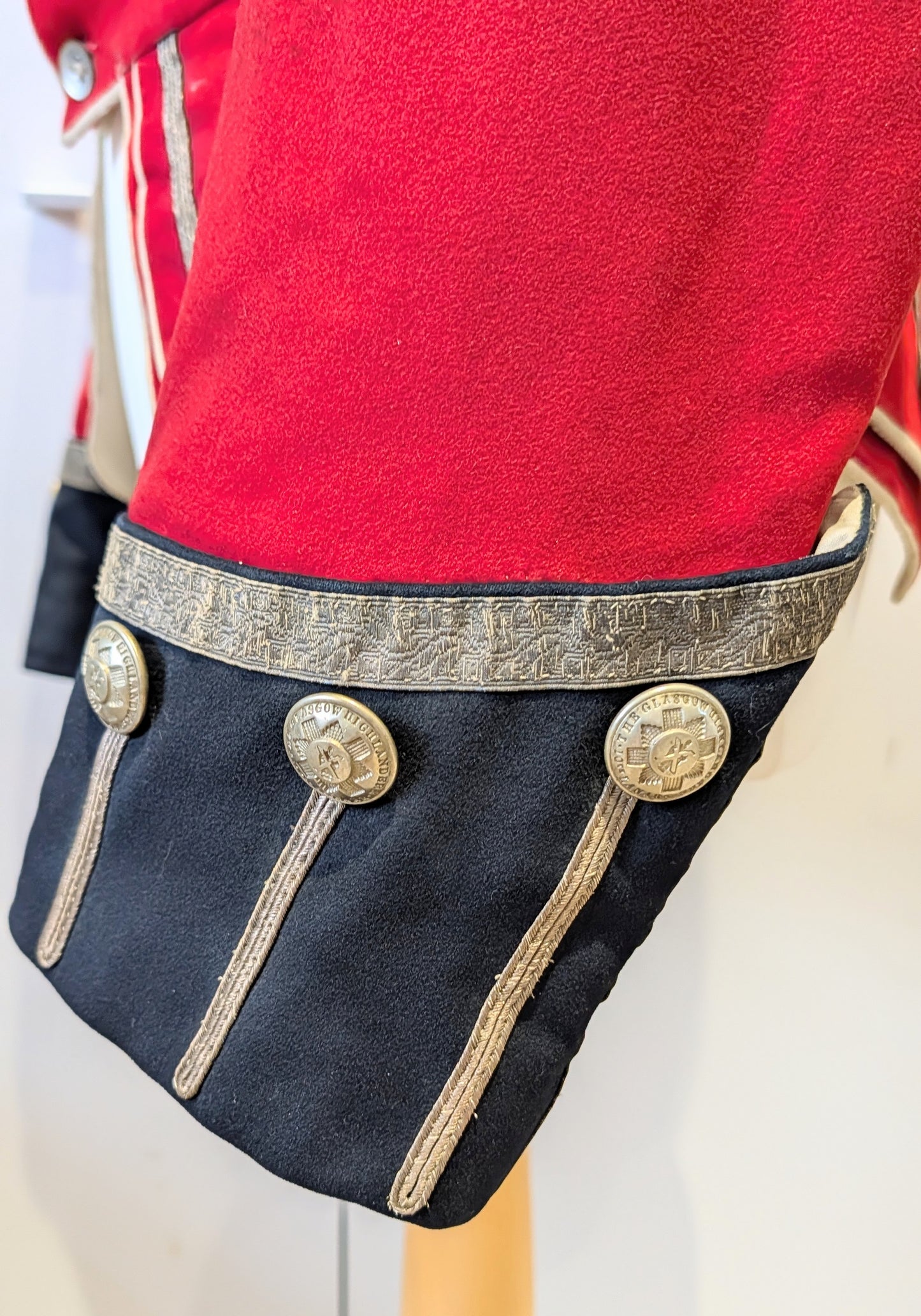 Victorian 10th Lanarkshire Glasgow Highlanders Officer's Doublet 1881