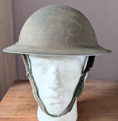 Early WW2 Dunkirk Era British Army Brodie Combat Helmet Dated 1938/9