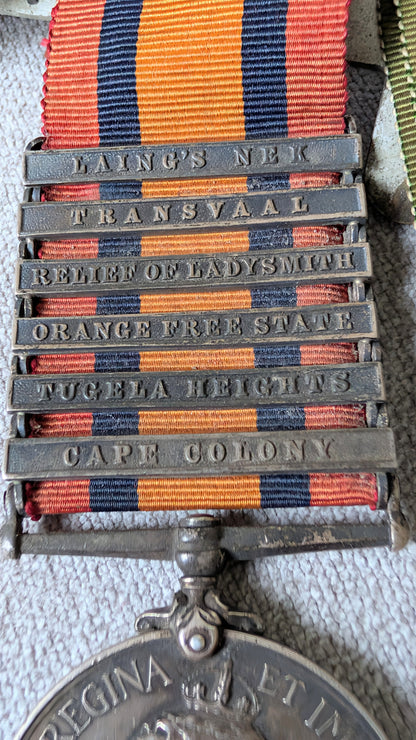 Rare WW1/Boer War NCO Military Cross Medal Group F J TREZONA Middlesex/London