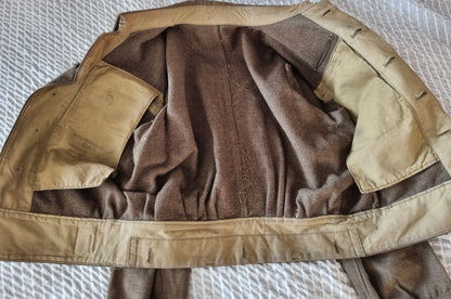 SOLD! WW2 ROYAL SIGNALS CANADIAN MADE BATTLEDRESS + SIDECAP + VE DAY PHOTOS TO THE SAME SOLDIER