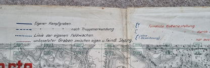 WW1 German Army Trench Map BRZEZANY area Ukraine 8th Feb 1917