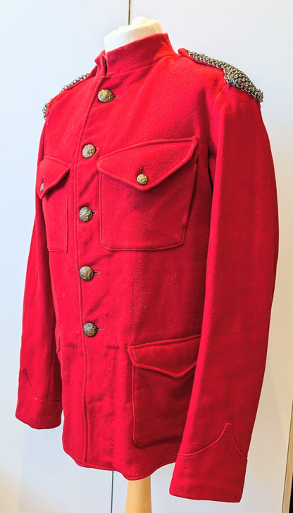 Rare Victorian British Army Cavalry Scarlet Wool Working Jacket