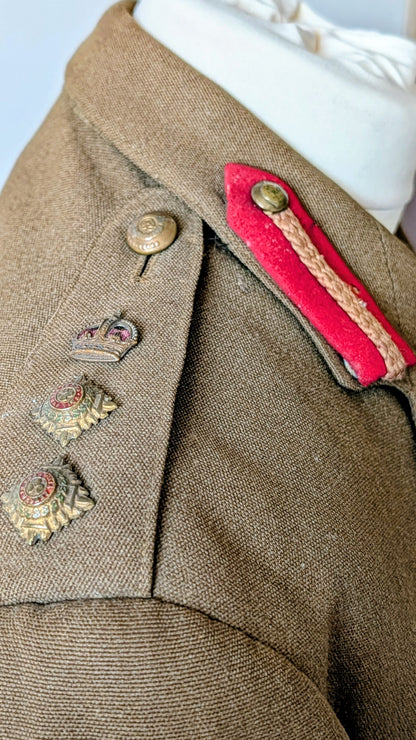 WW2 Royal Engineers Colonel's Uniform Service Jacket OBE MC WW1 MID