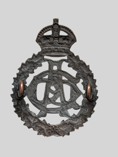 Canadian Army  Dental Corps Officer's Bronze Cap Badge Pre 1947