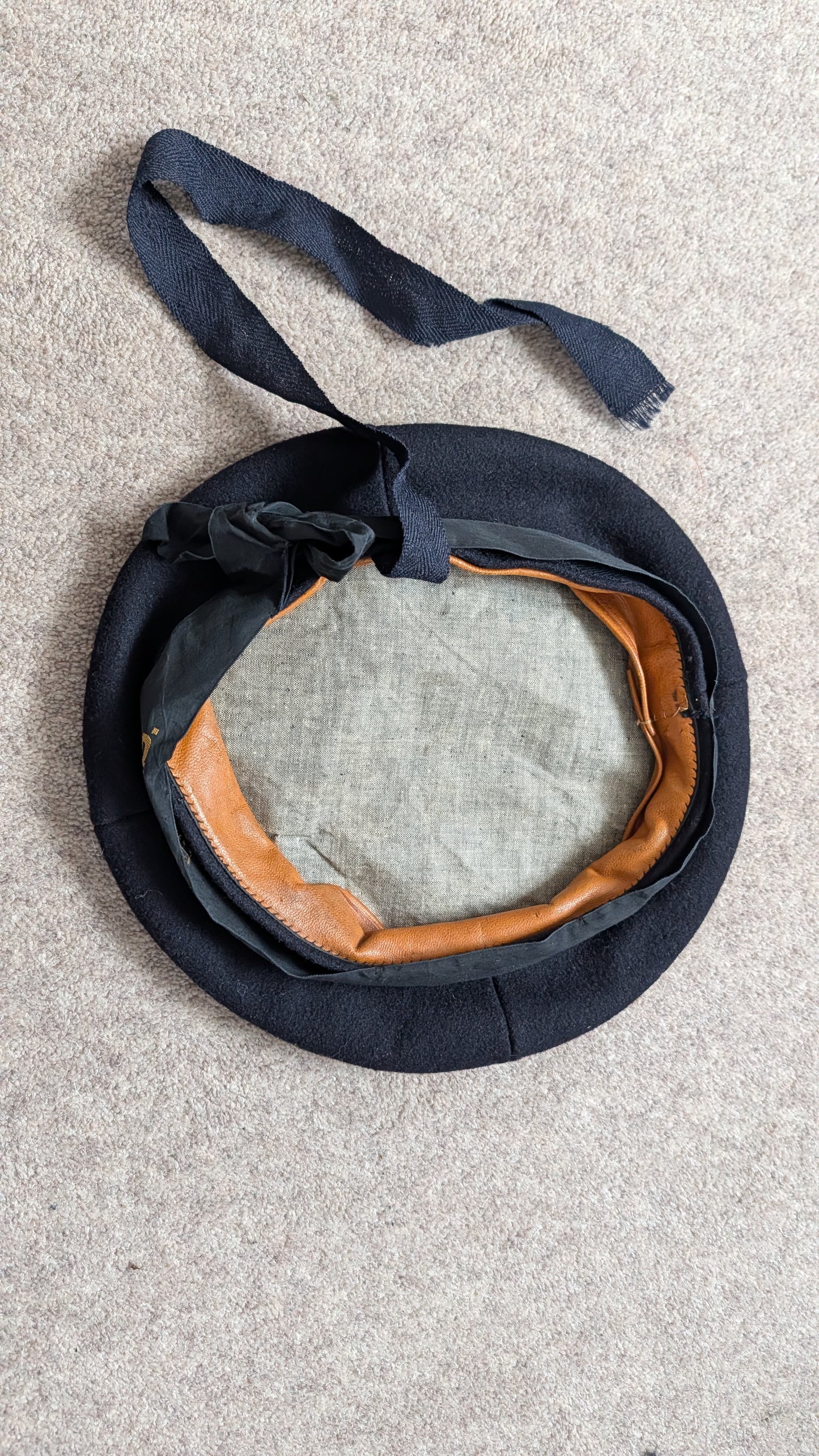 WW2 Royal Navy WRNS Woman's Ratings Cap Dated 1943