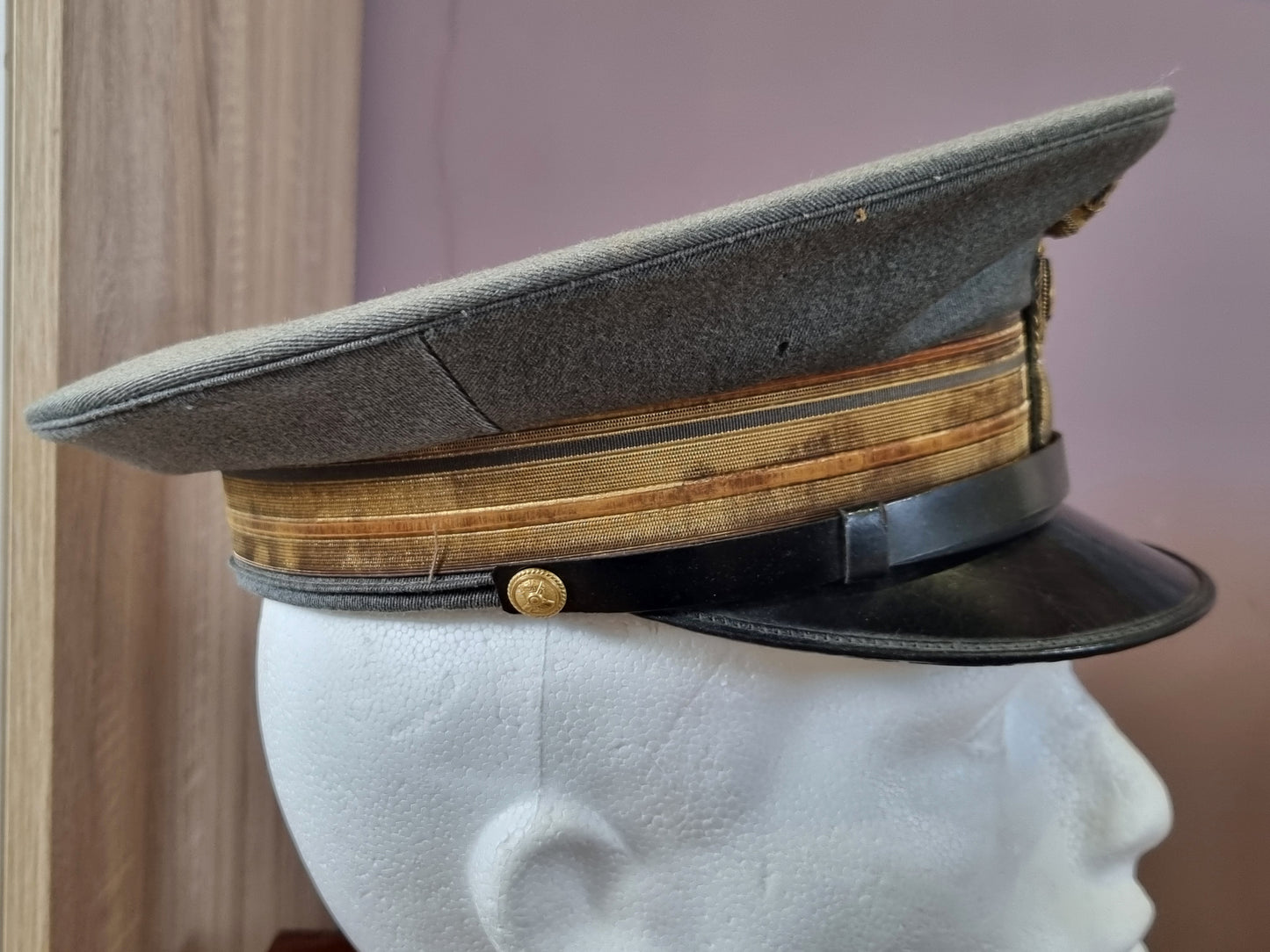 SOLD! WW2 Italian Major’s 15th Infantry Regiment M34 Visor Cap & Box