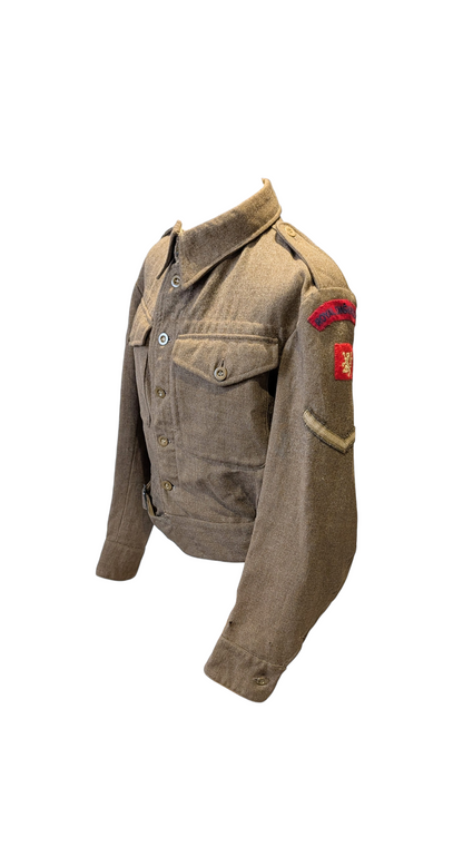 WW2 British Army 1940 Pattern Royal Engineers Scottish Command Battledress Jacket dated 1942