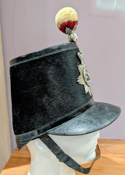 Sold! Rare British Army Hertford Militia French Pattern Shako 1855-61 & Tin