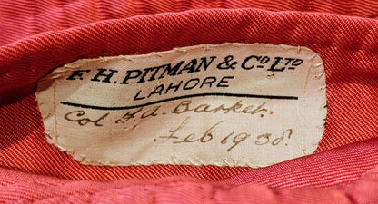 SOLD! Beautiful WW2 Indian Medical Service Lieut Colonels Mess Jacket - Lieut-Colonel F A Barker