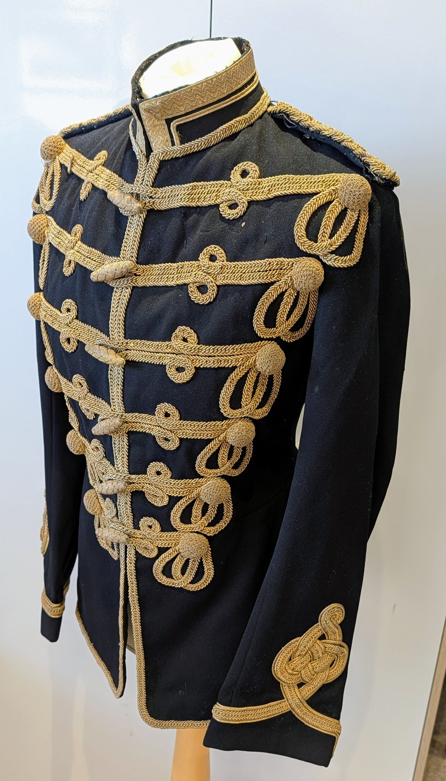 SOLD! Beautiful Original Early 20th Century 18th Hussars Full Dress Frogged Jacket