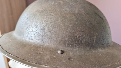 Early WW2 Dunkirk Era British Army Brodie Combat Helmet Dated 1939