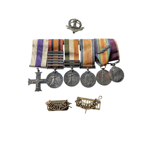 Rare WW1/Boer War NCO Military Cross Medal Group F J TREZONA Middlesex/London