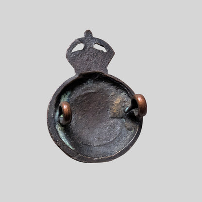 7th Queen's Own Hussars Officer's Bronze Collar Badge