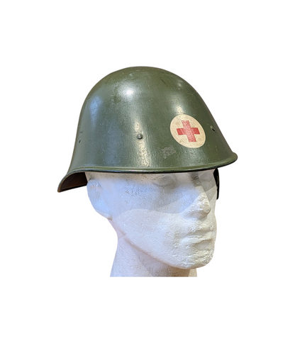 Rare WW2 Dutch Red Cross M27 Steel Helmet