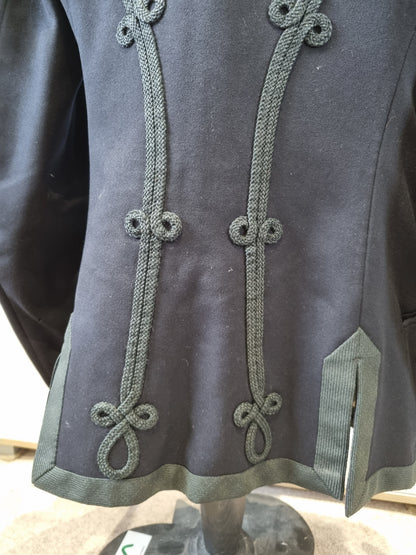 SOLD! Late Victorian / Early Edwardian Blue Wool Frogged Jacket Patrol Jacket