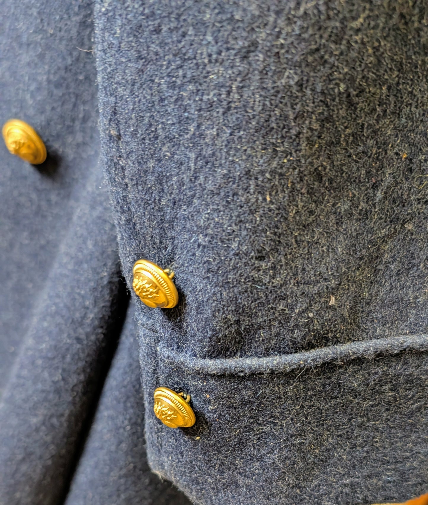 WW2 1940 Dated French Army Infantry Dark Blue Greatcoat Unissued