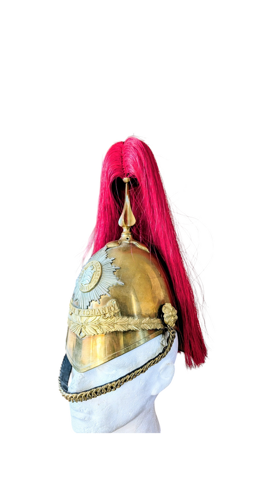 Beautiful Edwardian Essex Yeomanry Cavalry Officer Helmet 1871 Pattern