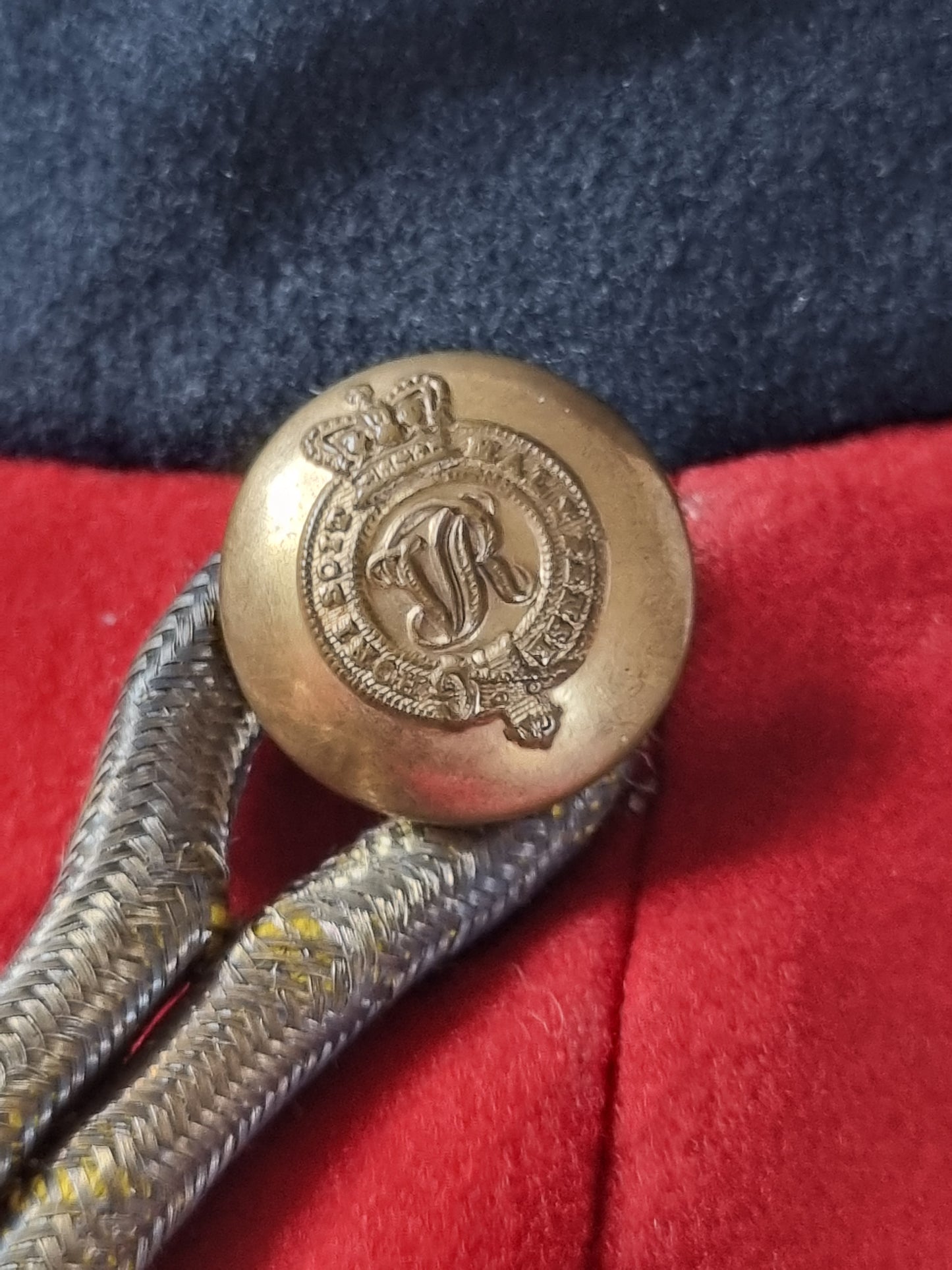 Victorian Boer War Era Colonel's Scarlet Mess Dress Jacket Dated 1901